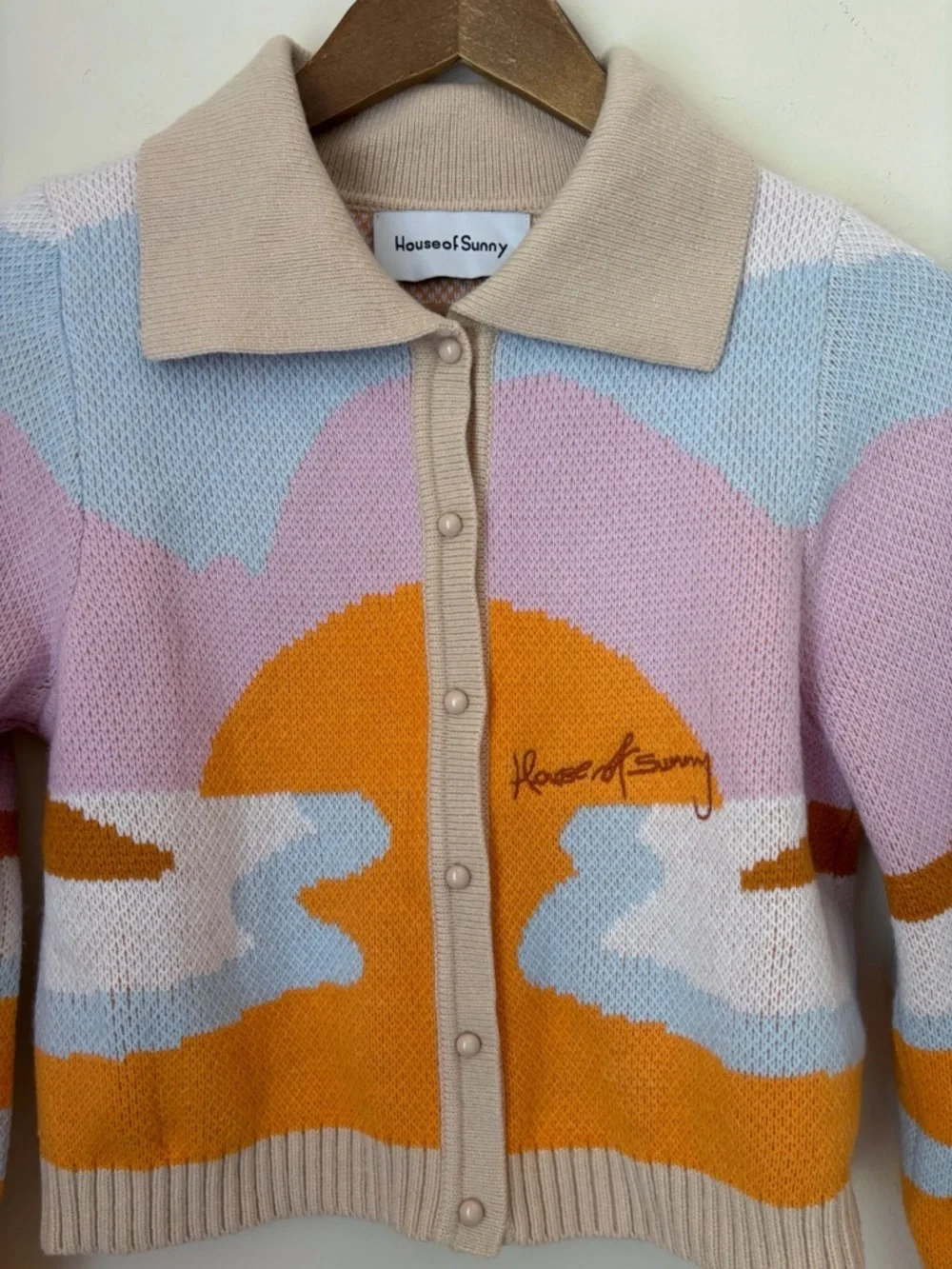 House of Sunny The Rise Tripper Cardigan Sweater Sz 4 - Picture 3 of 7